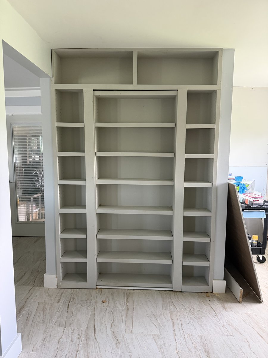 Floor-to-Ceiling Built-In Bookshelf