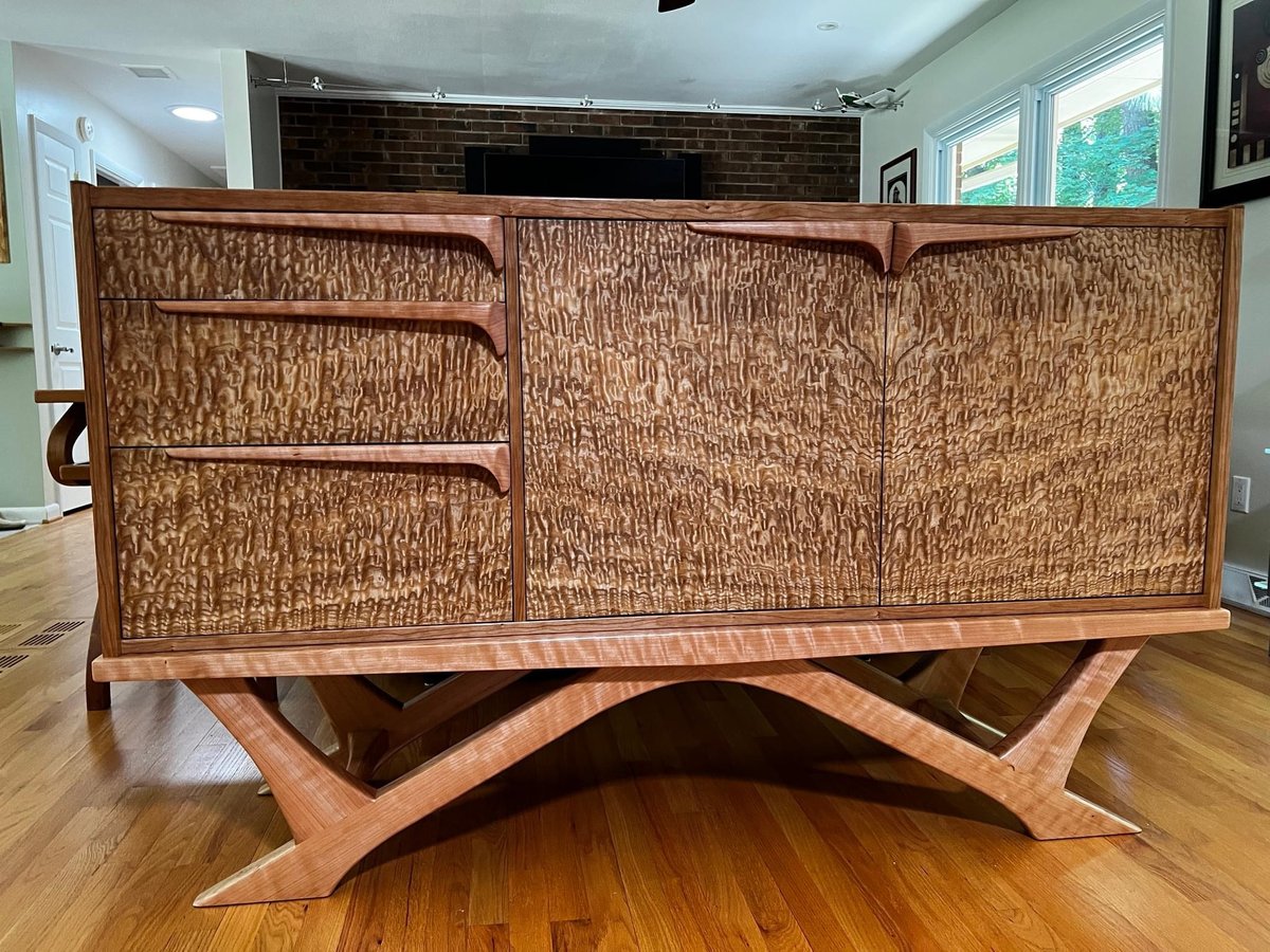 Custom Carved Cabinet